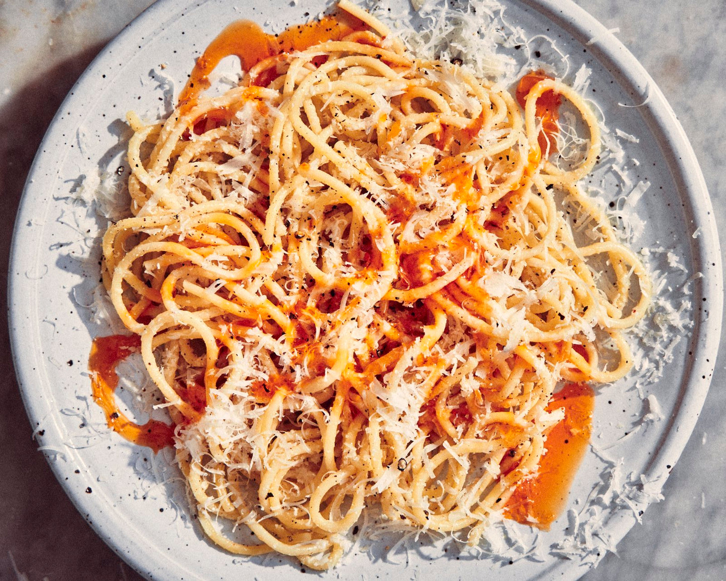 x Like Family: Spicy Spaghetti Carbonara