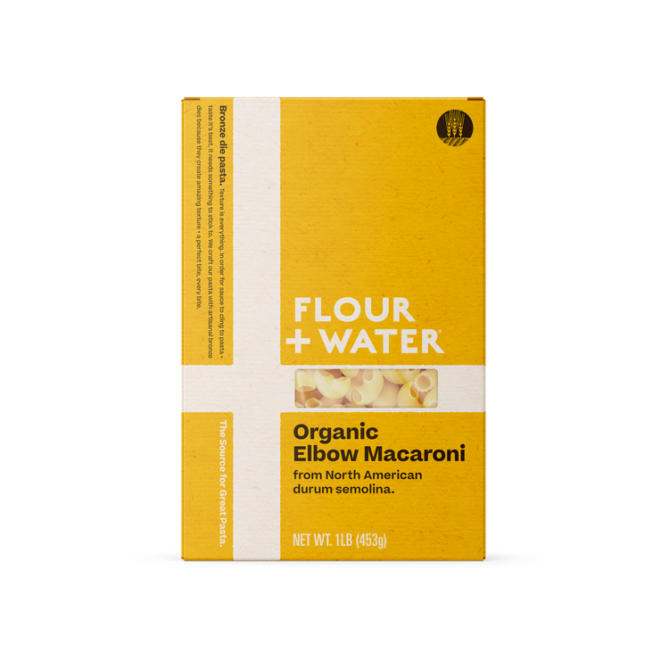 Flour + Water Organic Semolina Pasta, Macaroni, Spaghetti, Campanelle